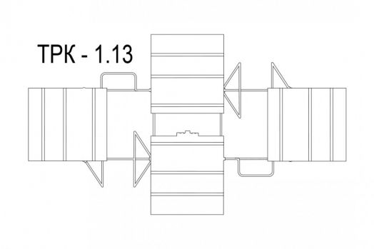Тренажерная беседка уличная на 4 тренажера ТРК-1.13