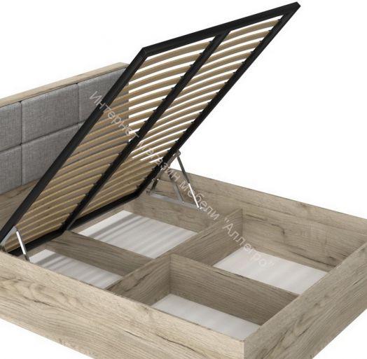 Кровать 160х200 ВЕНЕЦИЯ Дуб серый Крафт