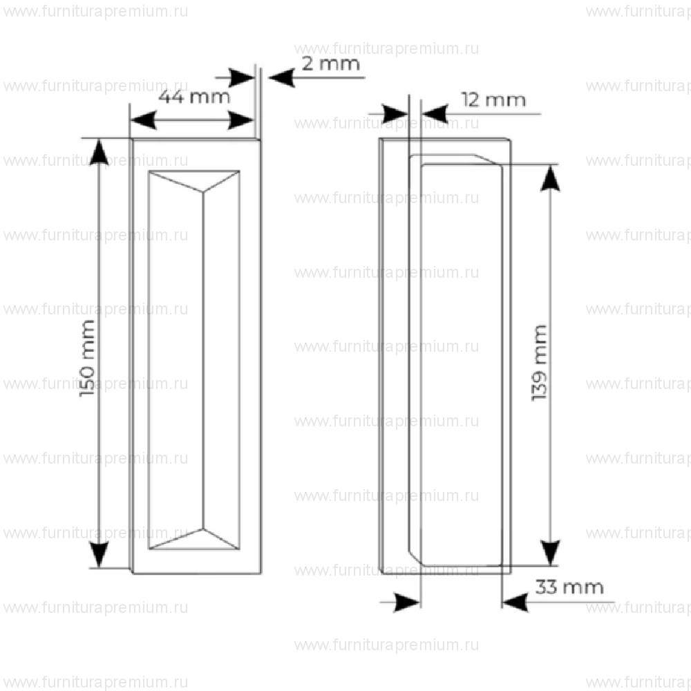 Ручка для раздвижных дверей Morelli MHS128