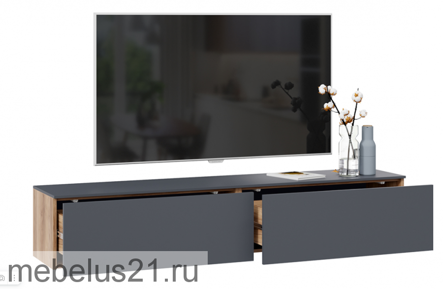 Тумба под ТВ Порто графит