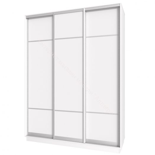 Шкаф-купе 3-х дверный с зеркалом FIX 24.8.11.8 Белый