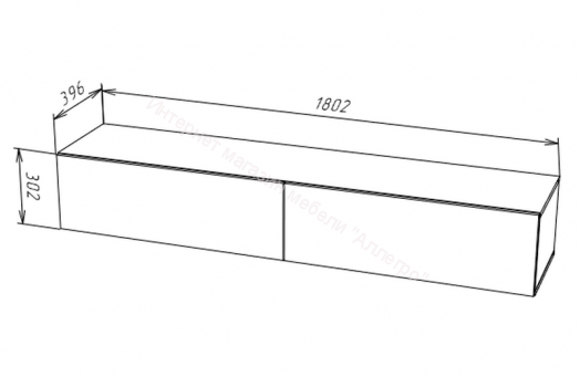 Тумба ТВ 180 SOMERO Дуб Вотан