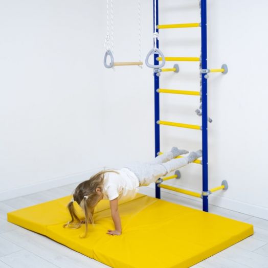 Мат (мягкий щит)  1000*1500*60, в 3 сложения (оранжевый/желтый)