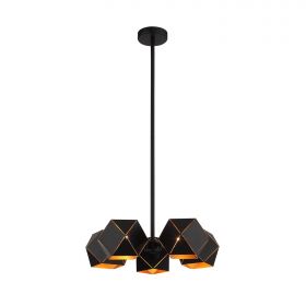 Люстра Потолочная ST-Luce SL258.402.05 Черный/Черный, Золото E14 5*40W / СТ Люче.