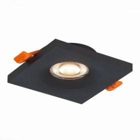 Светильник Встраиваемый ST-Luce ST205.418.01 Черный GU10 1*50W L94xW94xH27 220V Без Ламп / СТ Люче.