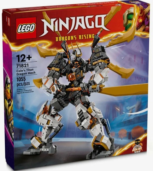 Конструктор LEGO Ninjago 71821 "Робот-Титановый Дракон Коула", 1055 деталей