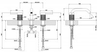 Gessi Meccanica смеситель для раковины 54213 схема 2