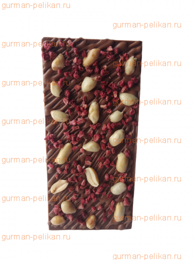 Малина арахис - молочный шоколад 30,2% какао