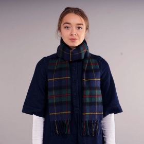 теплый шотландский шарф 100% шерсть , расцветка клан Маклауд (модерн)  MACLEOD OF HARRIS MODERN TARTAN плотность 6