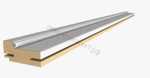 Коробка дверная ТЕЛЕСКОП 26*70 с уплотнит. белый жемчуг