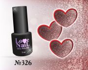 326 LoVe Nail гель лак класса премиум Diamond gloss 5 мл.