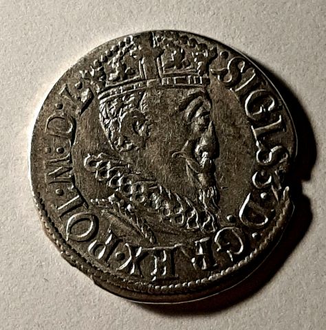 3 гроша 1619 Рига RARE Польша Литва RRRR Редкость UNC