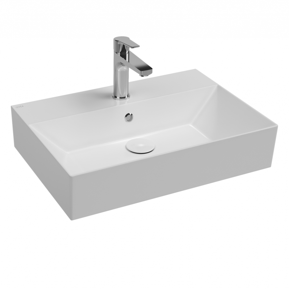 Изображение Накладная раковина Isvea SistemaZ Frame 60х42х132 с 1 отверстием под смеситель 10SF5060SV