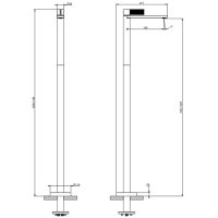 Смеситель для раковины Gessi Inverso Diamantato 73695 схема 15