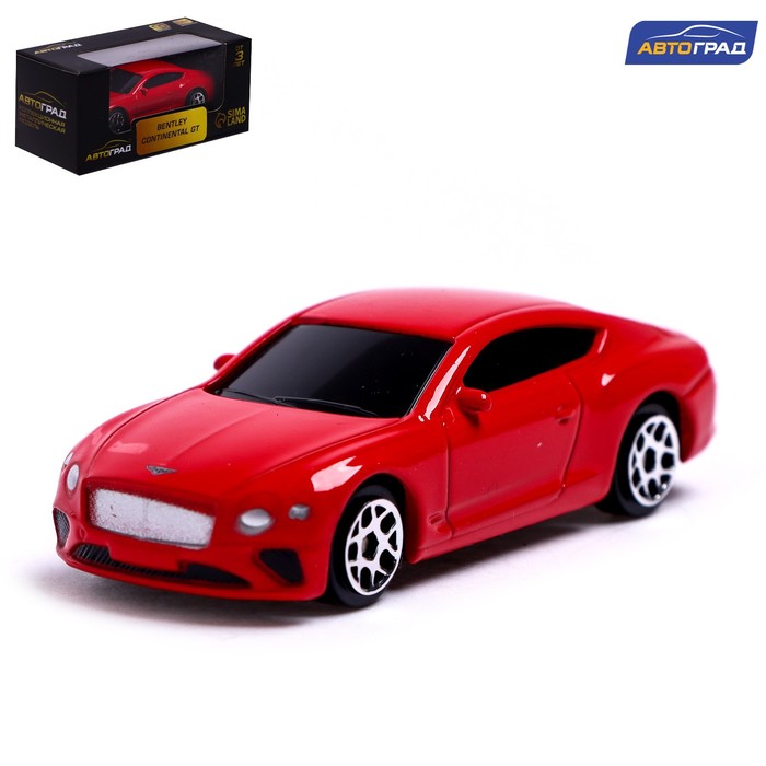 Машина металлическая BENTLEY CONTINENTAL GT, 1:64, цвет красный