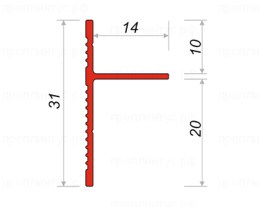 Универсальный теневой профиль D004.1