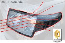 Защита фар Classic полупрозрачный BMW X5  1999-2004