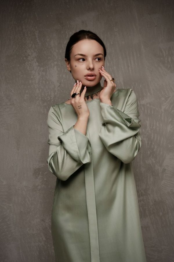 Платье Bambù из бамбука фисташка