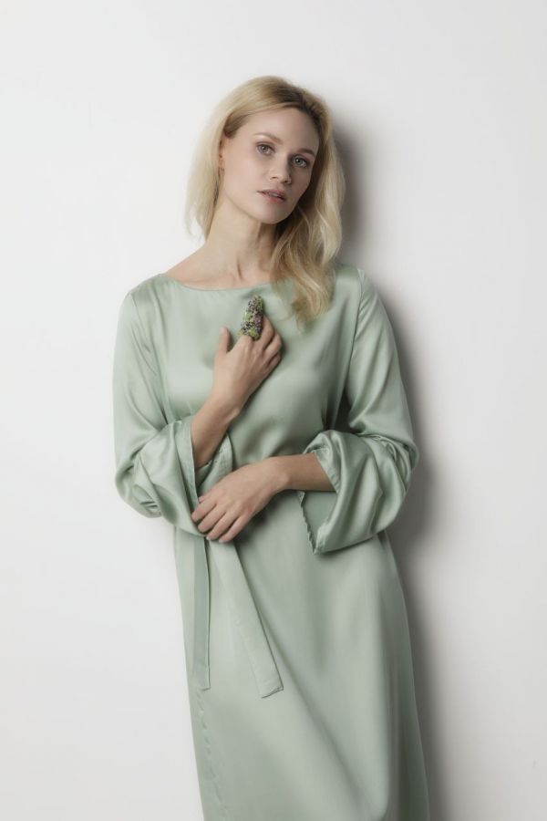 Платье Bambù из бамбука фисташка