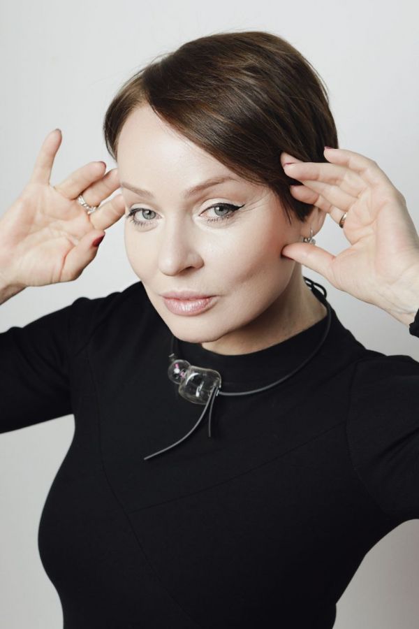 Платье Forza с разрезом черное