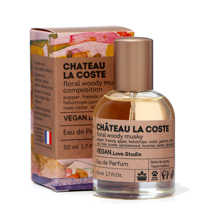 Парфюмерная вода женская Vegan Love Studio Chateau La Coste, 50 мл (по мотивам Lacoste Pour Femme (Lacoste)