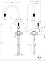 Смеситель для кухни Gessi Venti20 60622 схема 6