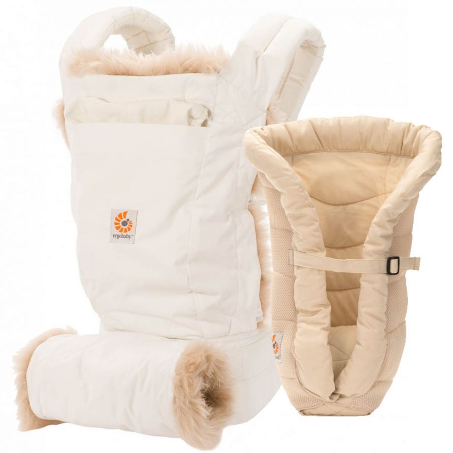 Комплект эргорюкзак+вставка Bundle of Joy Ergobaby Carrier Designer Winter Edition +Infant Insert Heart2Heart