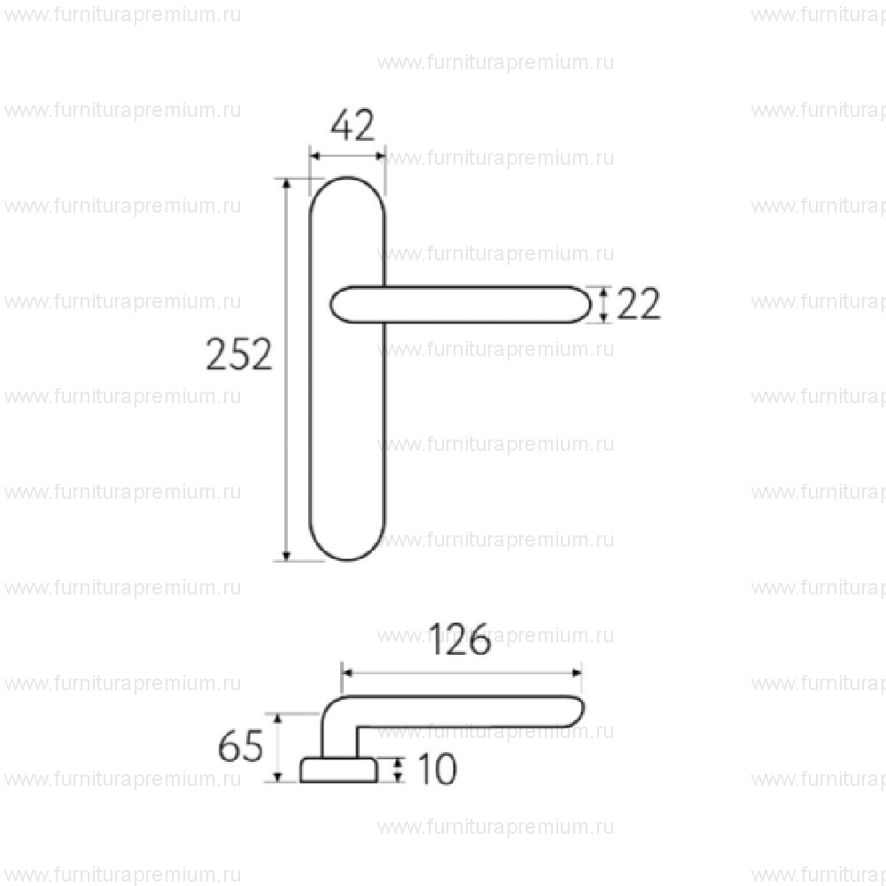 Ручка на планке Fratelli Cattini  Encia PL02