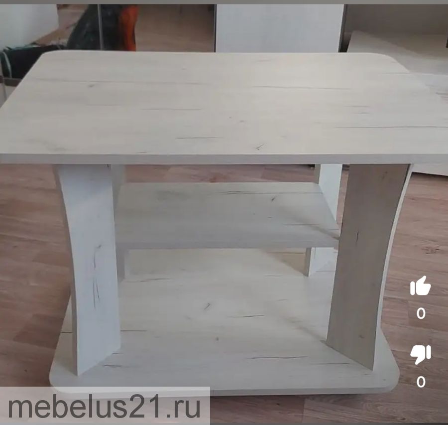 Стол журнальный тип 8 Крафт Белый