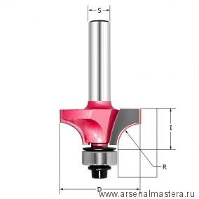 Новинка! Фреза внутренний радиус Нижний подшипник кромочная R 38.1  Z 2  D 88.9 x 34  S 12 PROCUT 301295P