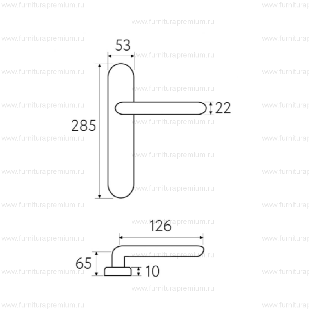 Ручка на планке Fratelli Cattini  Encia PL288