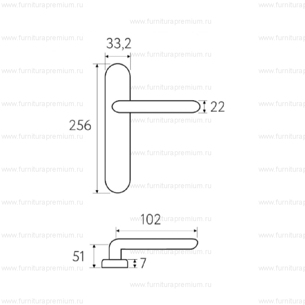 Ручка на планке Fratelli Cattini  Napoli PL01