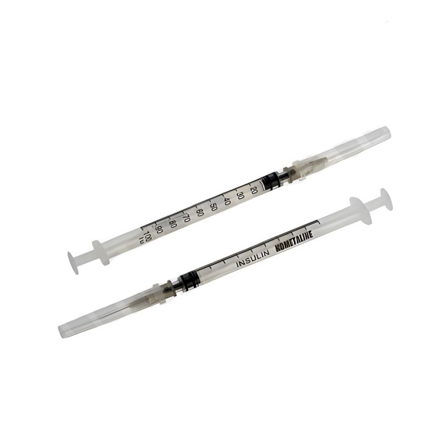 Шприц трехкомпонентный 1 мл инсулин с иглой 0,4х12 КОМЕТАLINE (200/3600)