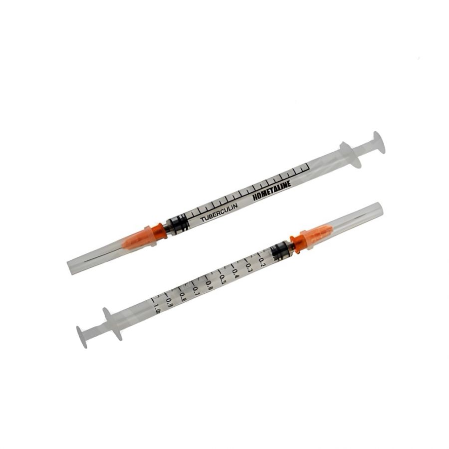 Шприц трехкомпонентный 1 мл туберкулин с иглой 0,4х15 КОМЕТАLINE (180/3600)