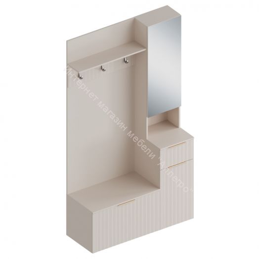 Прихожая с зеркалом "Тефия" (правое исполнение)