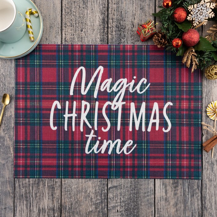 Новогодняя салфетка на стол Magic Christmas, 40х29 см, 420г/м?