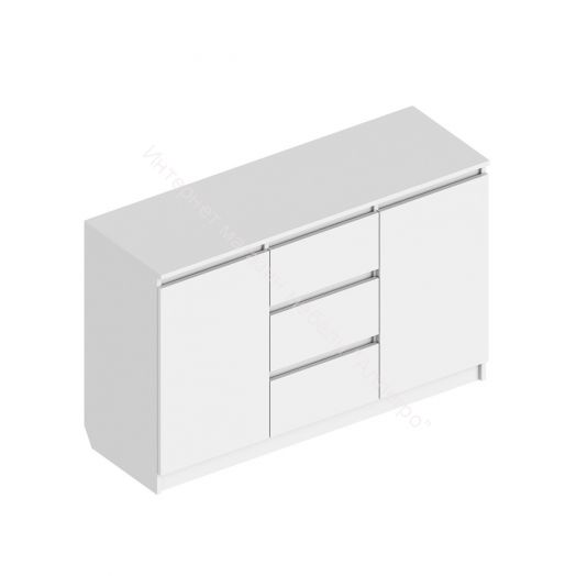 Комод 2-ств. с 3 ящиками "Бьянко"