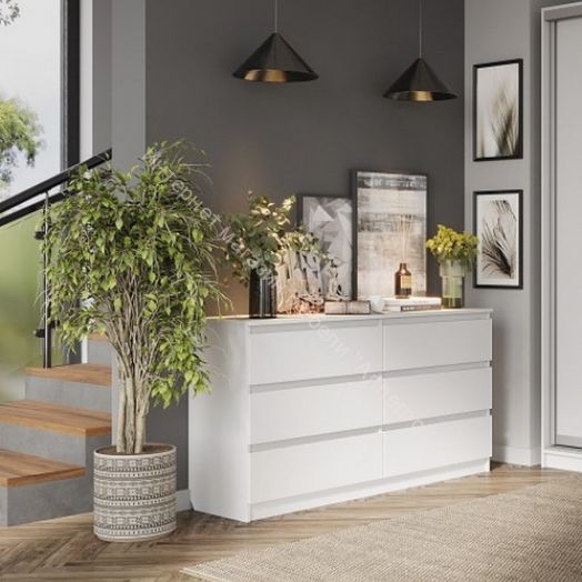 Комод с 6 ящиками 1400 "Бьянко"