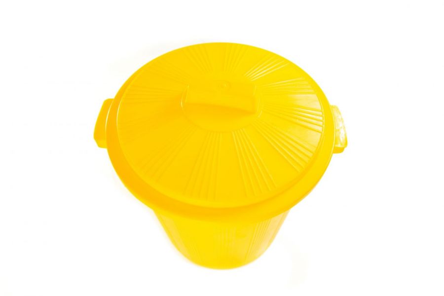 Конт.д/хр отх. Стандартная (в разборе) класс Б (желтый) объем 12 л ( круглый , без педали )