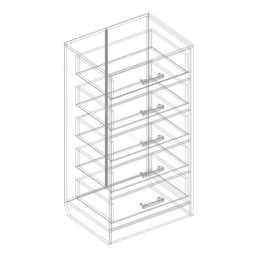 Комод с 5 ящиками "Милана"