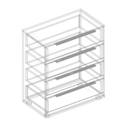 Комод с 4 ящиками "Стил"