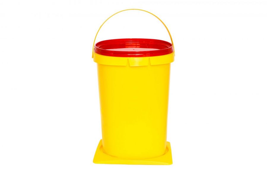 Контейнер д/орган. отх. organic box класс Б (желтый) объем 6л( квадр./прямоуг. ) 243мм