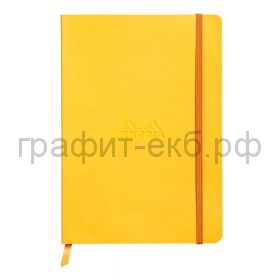 Книжка зап.Clairefontaine Rhodiarama А5+ 80л.точка мягк.обл.Daffodil Желтый 90г/м2 117466C