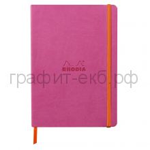 Книжка зап.Clairefontaine Rhodiarama А5+ 80л.точка мягк.обл.Fuchsia Фуксия 90г/м2 117445C