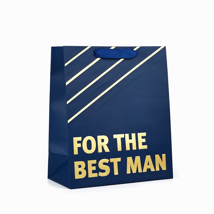 Пакет ламинированный вертикальный For the best man, ML 23 х 27 х 11.5 см