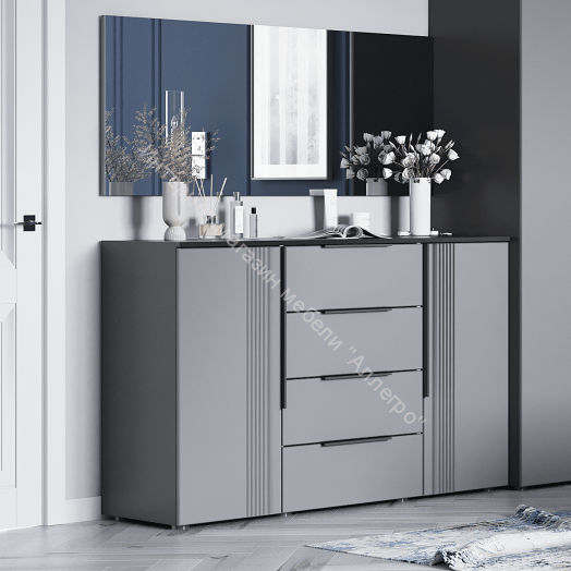 Комод 2 ств. с 4 ящиками "Вита"