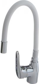 Смеситель однозахватный для кухни Melodia Ostessa белый MDV40615White