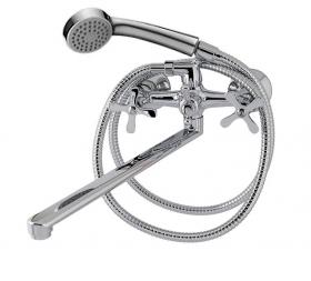 Смеситель двухзахватный для ванны и душа Melodia Fiore хром MDV40641