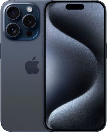 Смартфон Apple iPhone 15 Pro 128 ГБ, Dual: nano SIM + eSIM, синий титан [Japan]