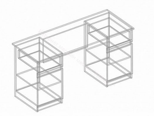 Стол письменный 2-х тумбовый "Стил"